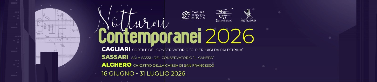 Notturni Contemporanei 2026 - 16 Giugno - 31 Luglio